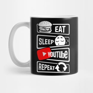 EAT SLEEP YOUTUBE REPEAT Mug